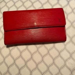 COPY - Authentic Louis Vuitton red wallet